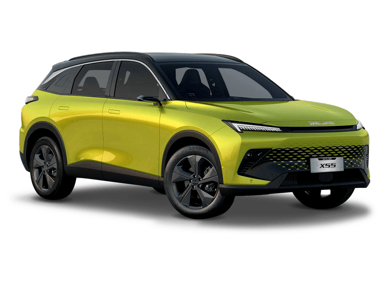 Купить BAIC X55 в Уфе - Жёлтый металлик с чёрной крышей
